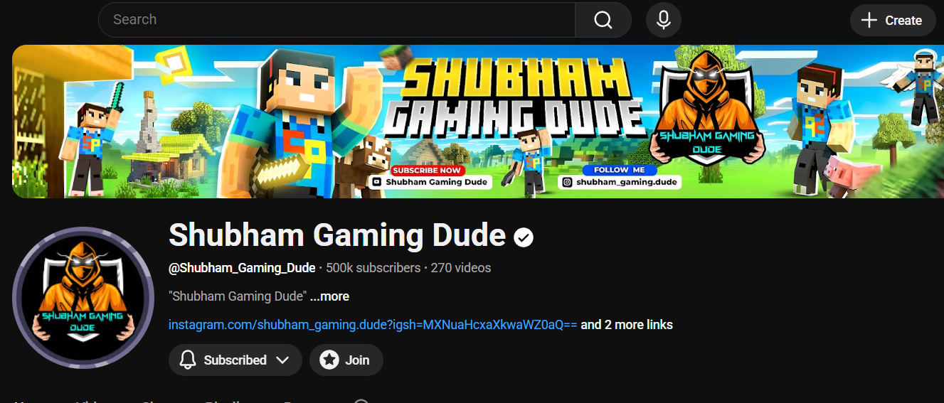 Shubham Gaming Dude Becomes Rosera’s #1 Gaming YouTuber, Crosses 500K
